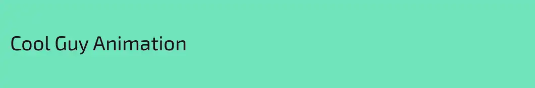 Cool Guy Animation